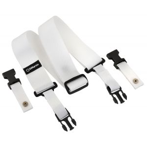 DiMarzio DD2200W cliplock guitar strap. White