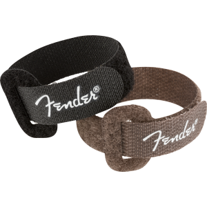 Fender Cable Ties 7inch Black/Brown 6 Ties