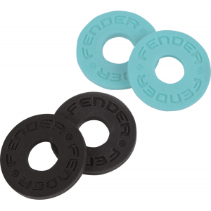Fender&reg; Strap Blocks, 4-Pack, Black (2) and Daphne Blue (2)
